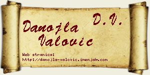 Danojla Valović vizit kartica